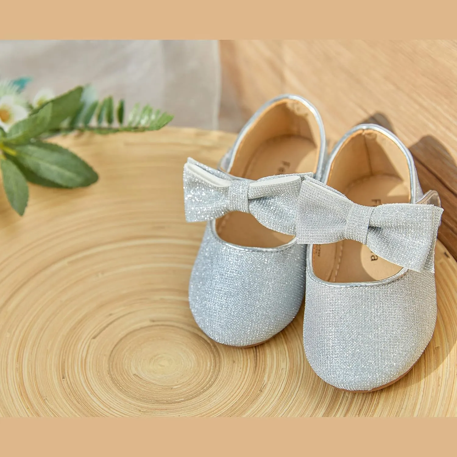 Felix & Flora Toddler Flower Girl Dress Shoes - Girl Ballet Flats Party School Shoes Wedding