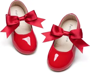 Felix & Flora Toddler Flower Girl Dress Shoes - Girl Ballet Flats Party School Shoes Wedding