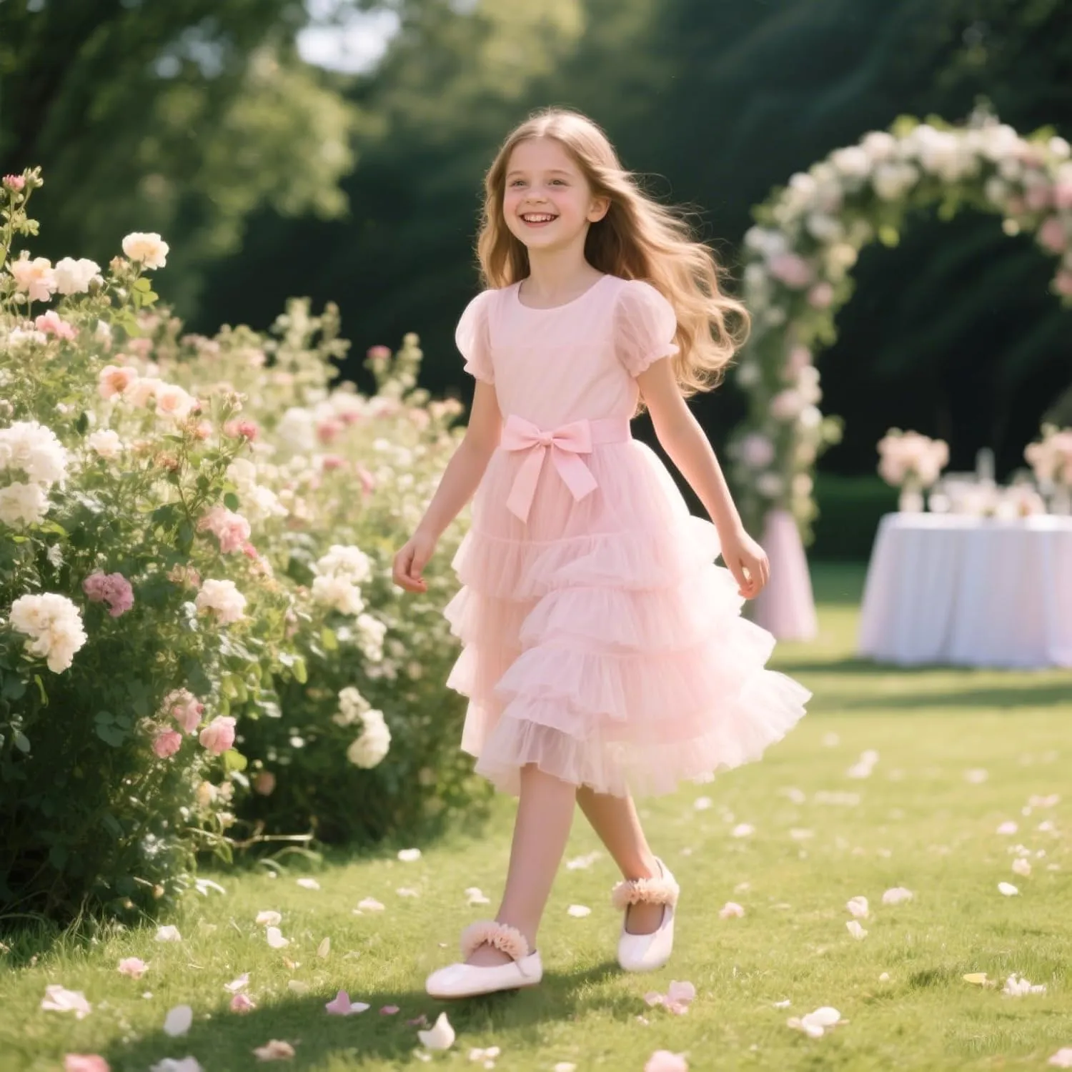 Felix & Flora Toddler Flower Girl Dress Shoes - Girl Ballet Flats Party School Shoes Wedding