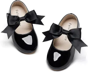 Felix & Flora Toddler Flower Girl Dress Shoes - Girl Ballet Flats Party School Shoes Wedding