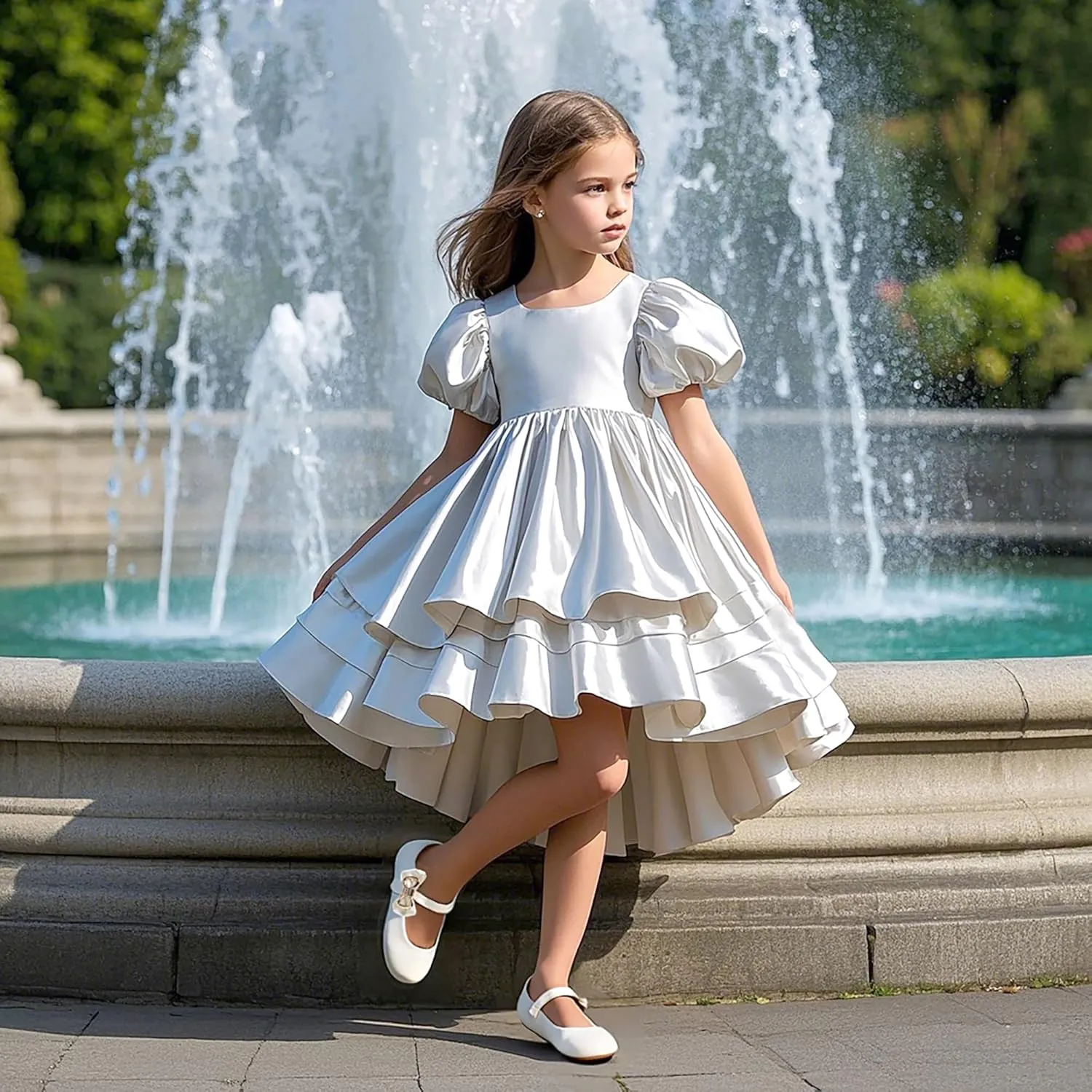 Felix & Flora Toddler Flower Girl Dress Shoes - Girl Ballet Flats Party School Shoes Wedding