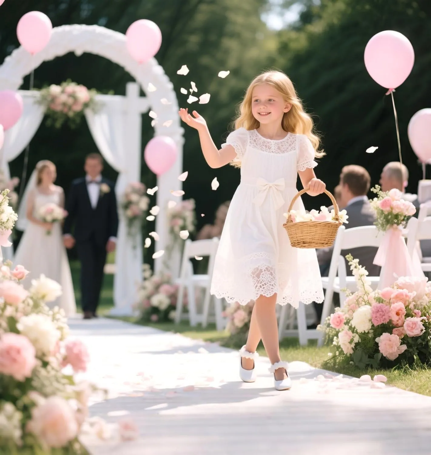 Felix & Flora Toddler Flower Girl Dress Shoes - Girl Ballet Flats Party School Shoes Wedding