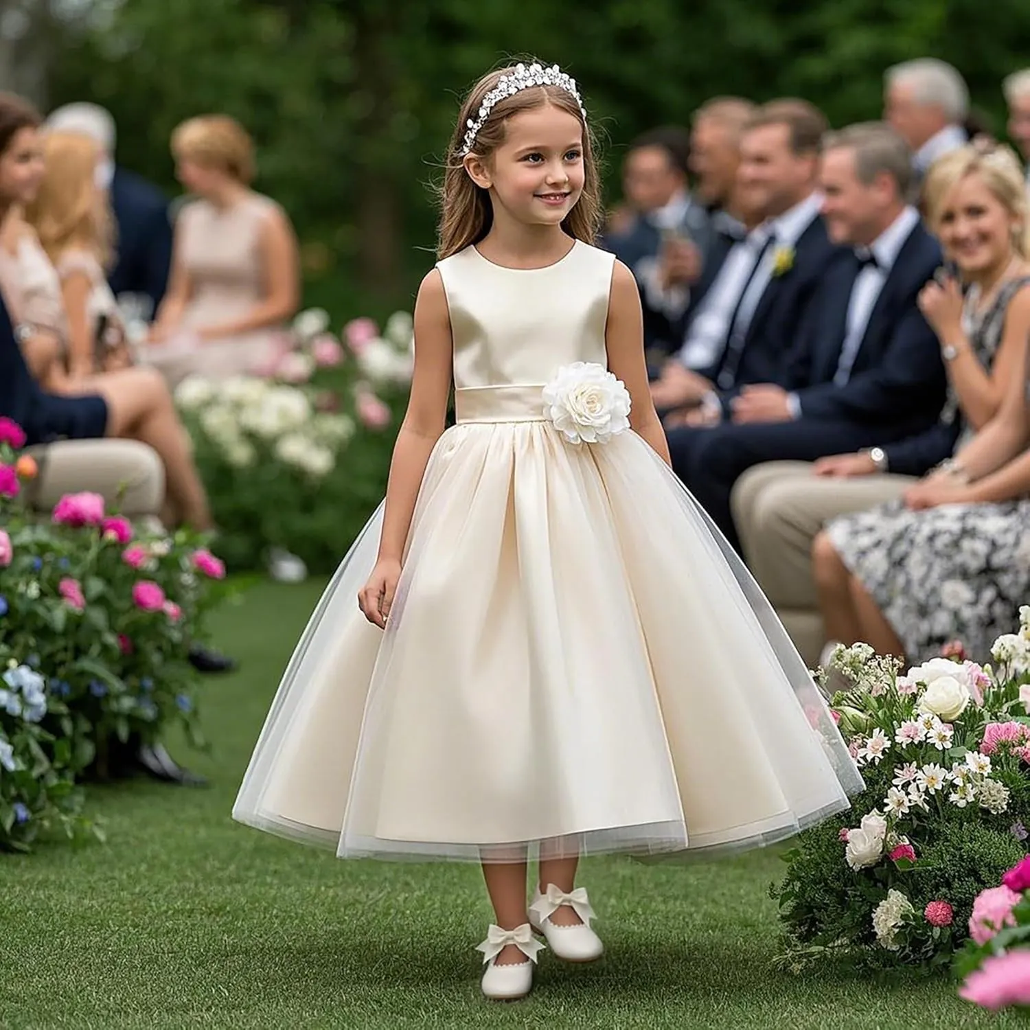 Felix & Flora Toddler Flower Girl Dress Shoes - Girl Ballet Flats Party School Shoes Wedding
