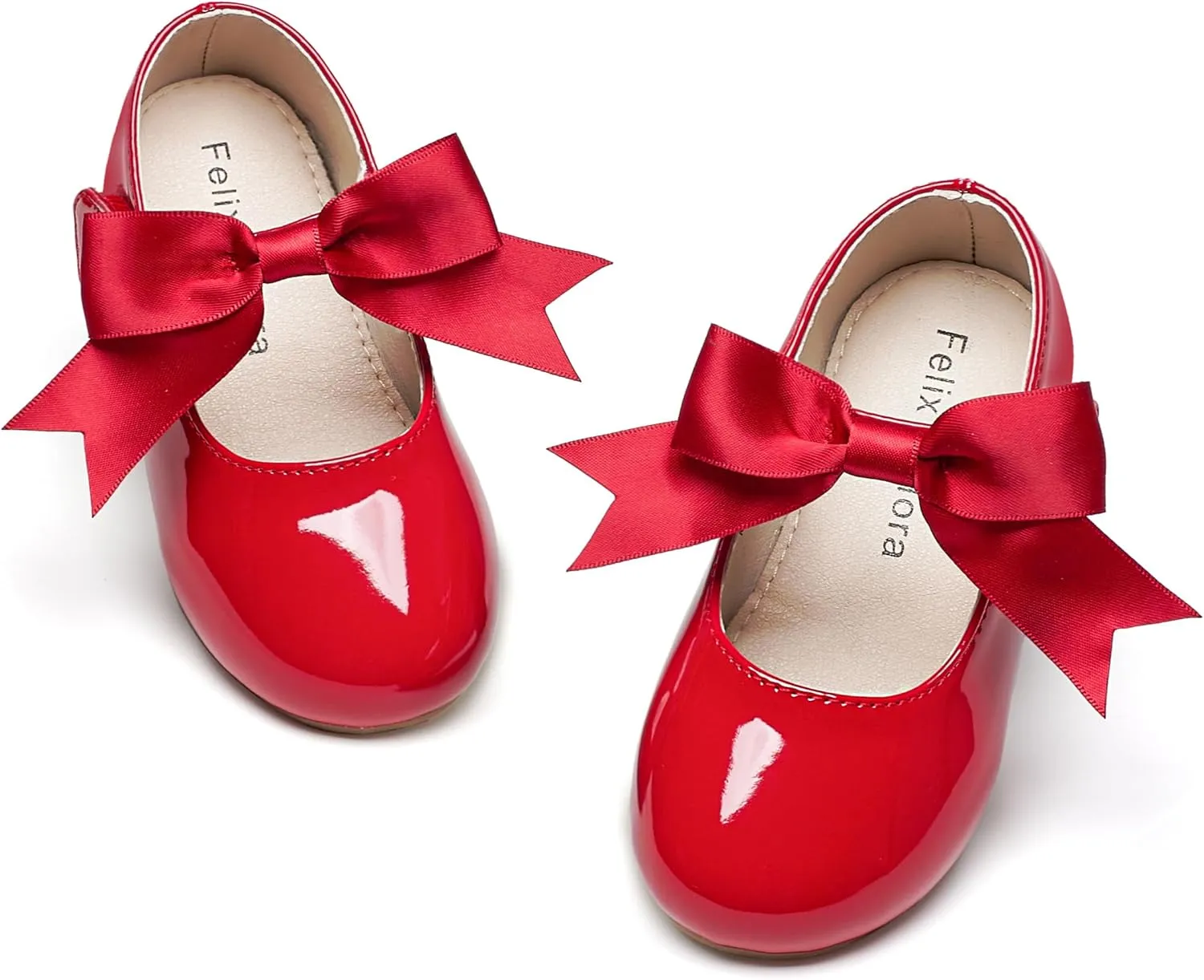 Felix & Flora Toddler Flower Girl Dress Shoes - Girl Ballet Flats Party School Shoes Wedding