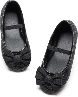 Felix & Flora Toddler Flower Girl Mary Jane Shoes - Little Girls Dress Flats Princess Wedding Party