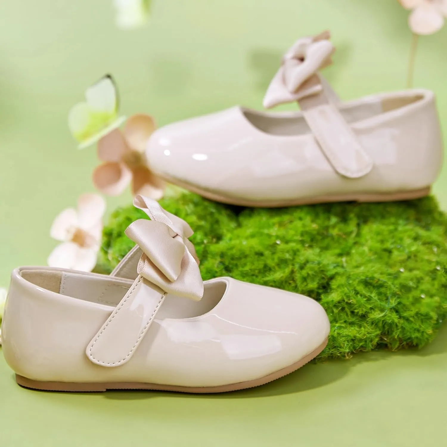 Felix & Flora Toddler Girl Dress Shoes - Flower Girl Ballet Flats School Wedding Party