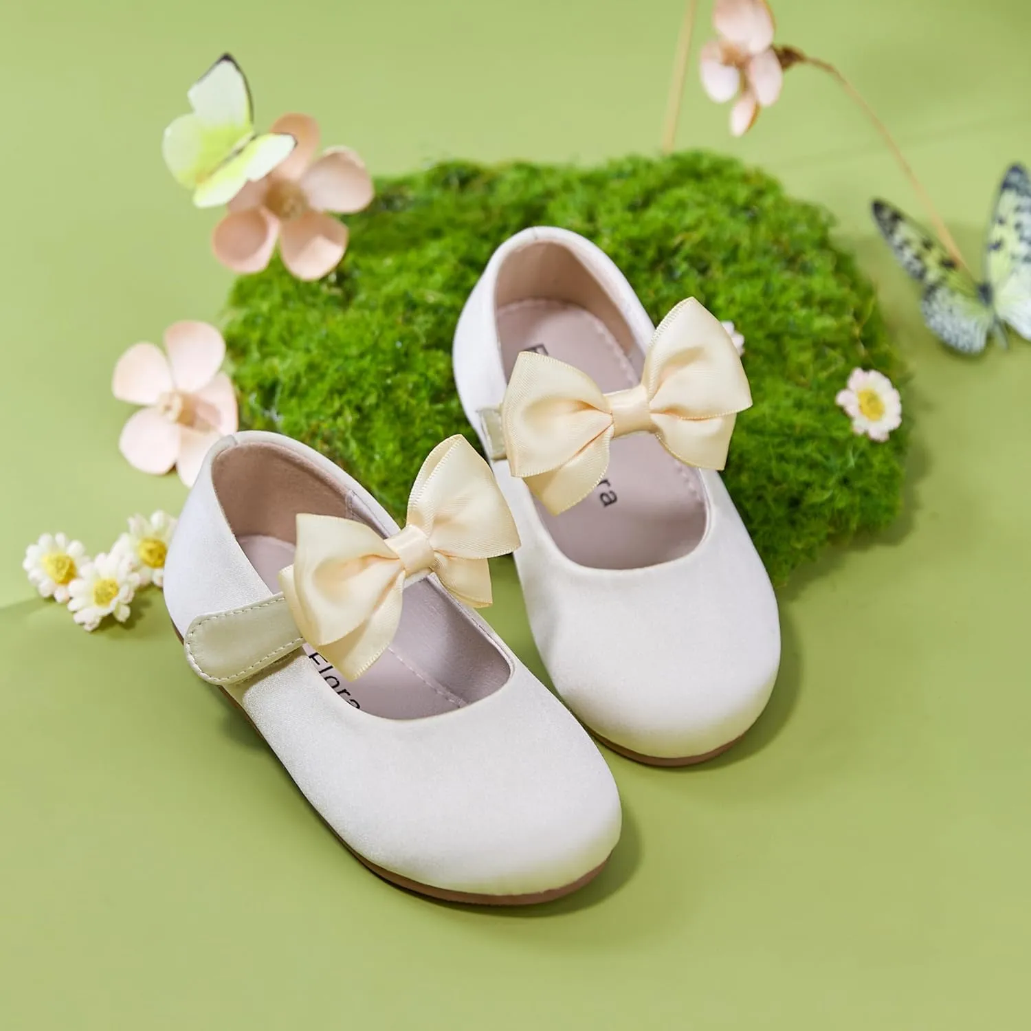 Felix & Flora Toddler Girl Dress Shoes - Flower Girl Ballet Flats School Wedding Party