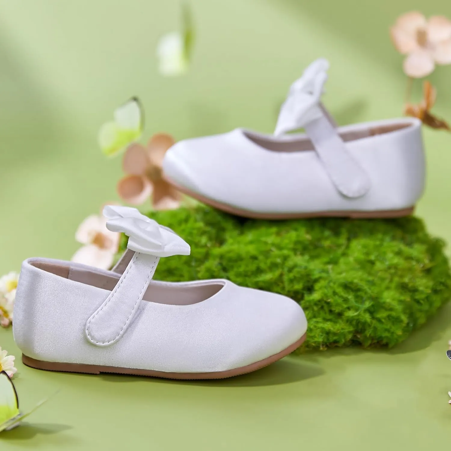 Felix & Flora Toddler Girl Dress Shoes - Flower Girl Ballet Flats School Wedding Party