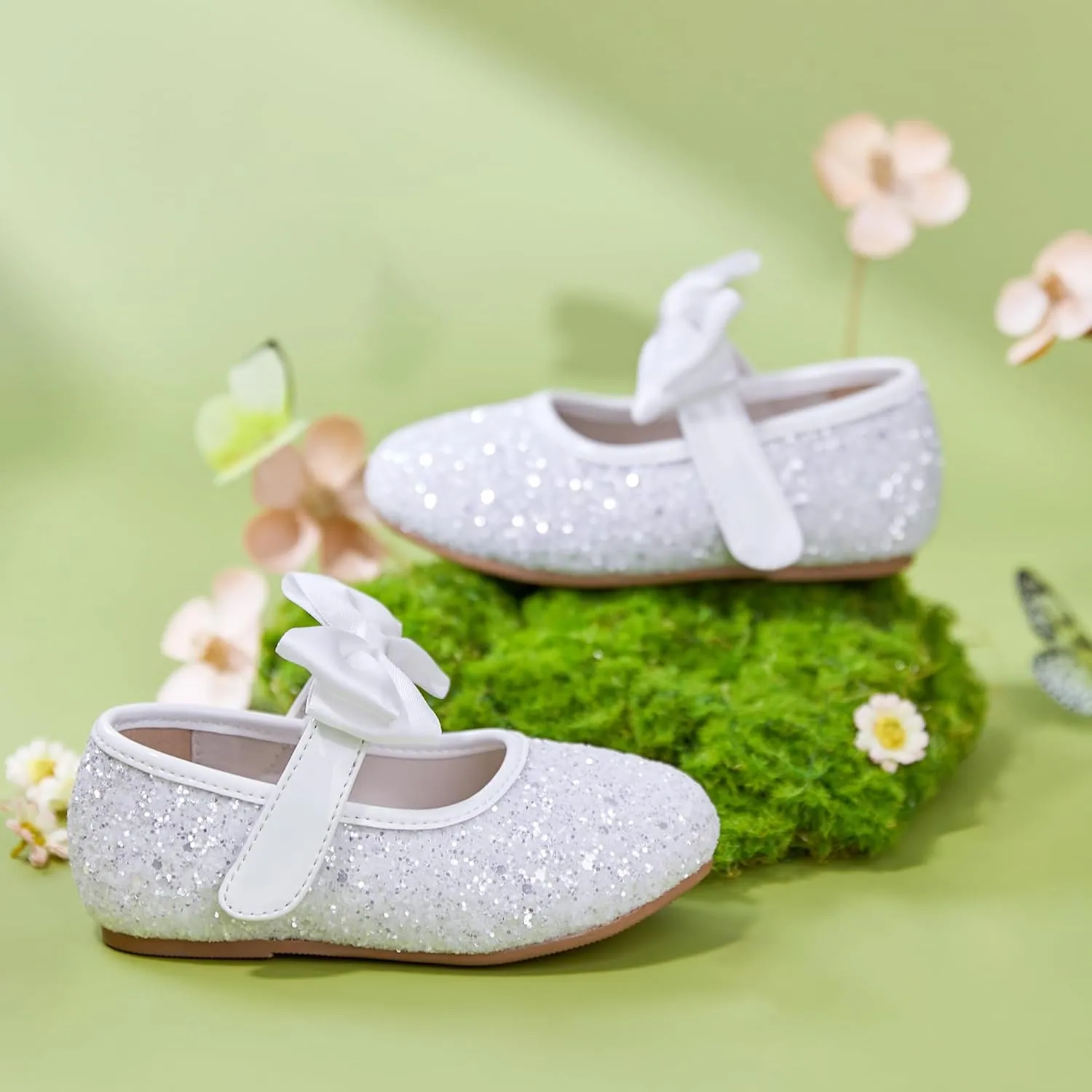 Felix & Flora Toddler Girl Dress Shoes - Flower Girl Ballet Flats School Wedding Party