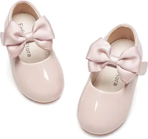 Felix & Flora Toddler Girl Dress Shoes - Flower Girl Ballet Flats School Wedding Party