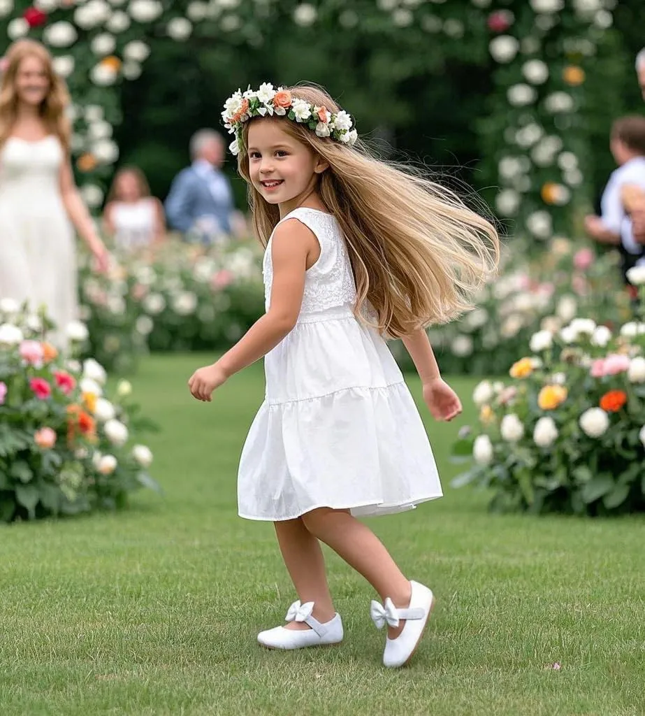 Felix & Flora Toddler Girl Dress Shoes - Flower Girl Ballet Flats School Wedding Party