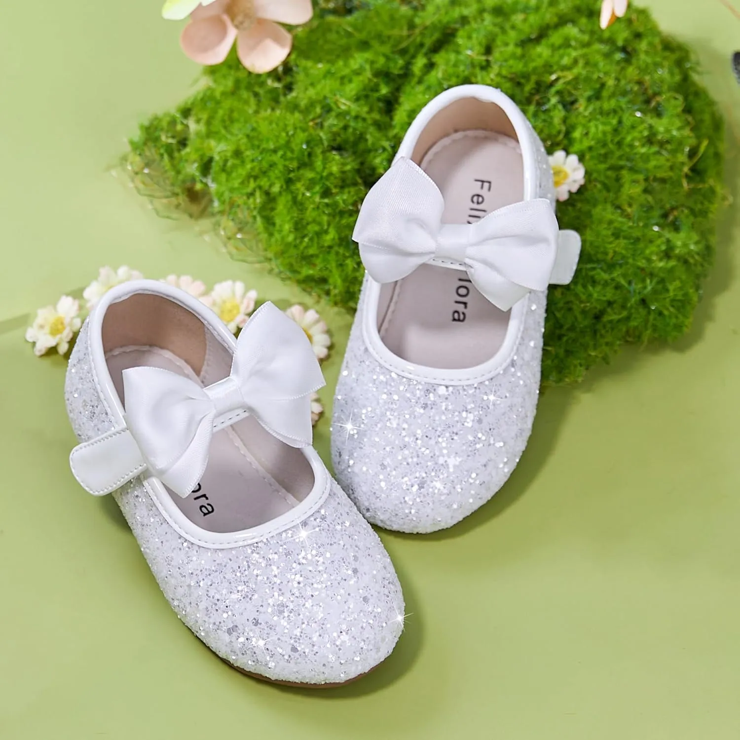 Felix & Flora Toddler Girl Dress Shoes - Flower Girl Ballet Flats School Wedding Party