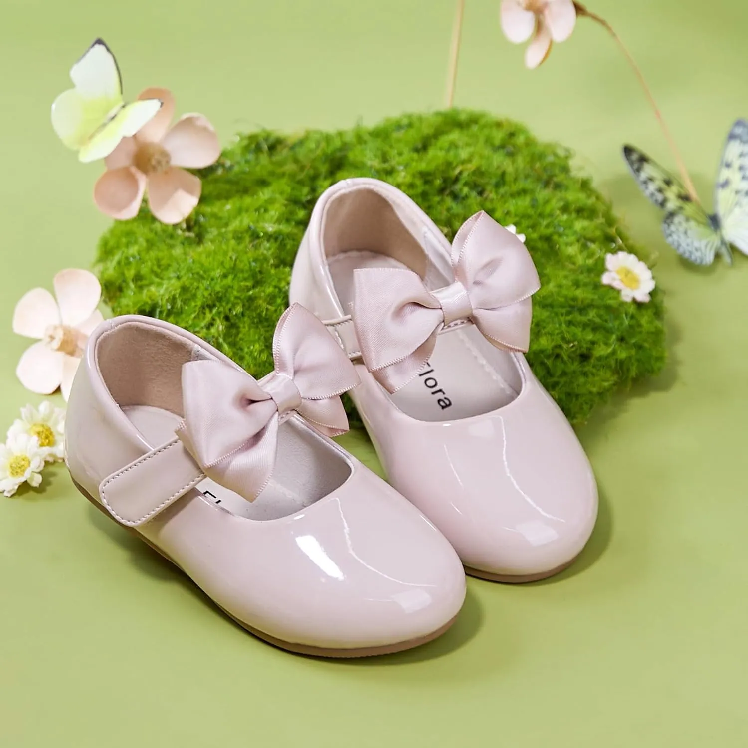 Felix & Flora Toddler Girl Dress Shoes - Flower Girl Ballet Flats School Wedding Party