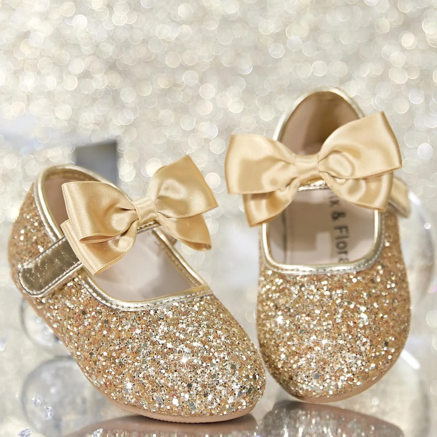 Felix & Flora Toddler Girl Dress Shoes - Flower Girl Ballet Flats School Wedding Party