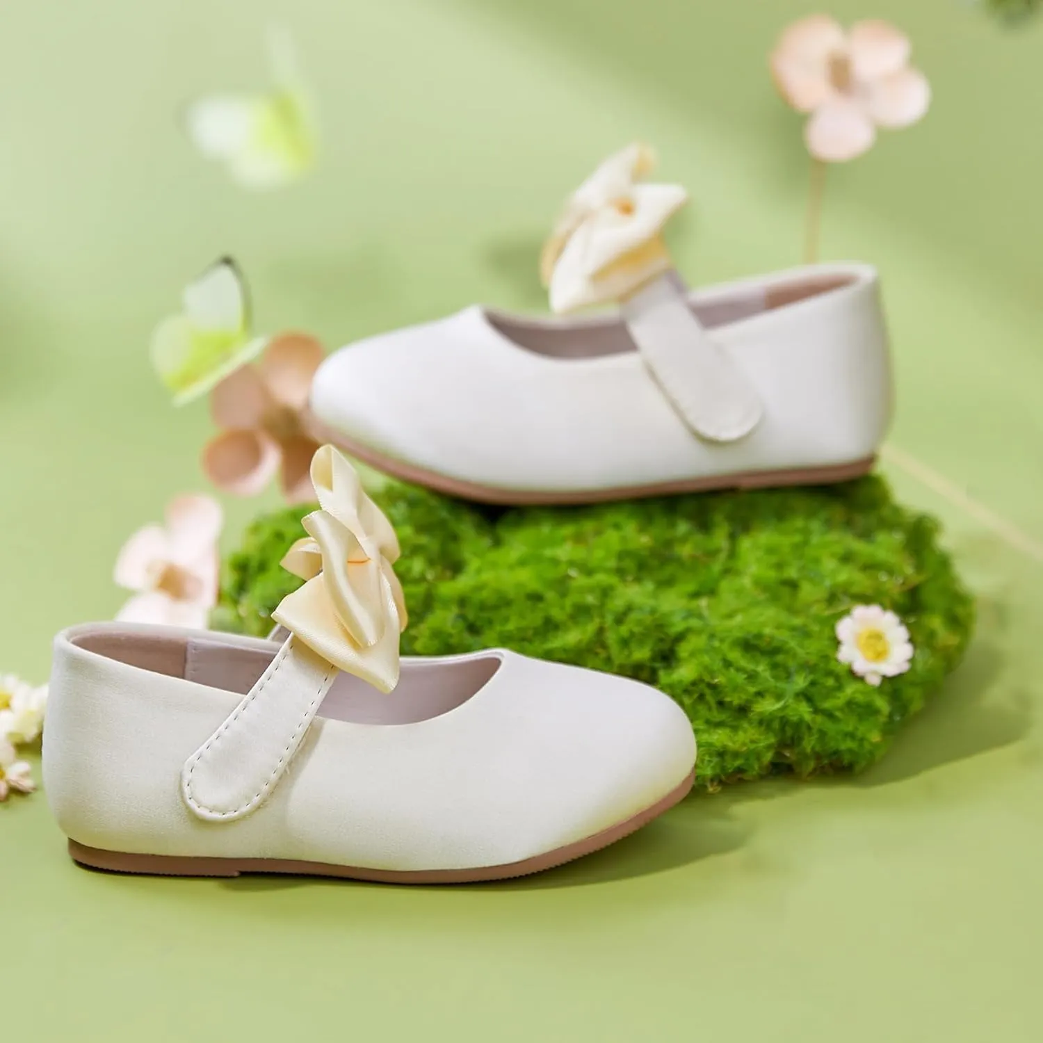 Felix & Flora Toddler Girl Dress Shoes - Flower Girl Ballet Flats School Wedding Party