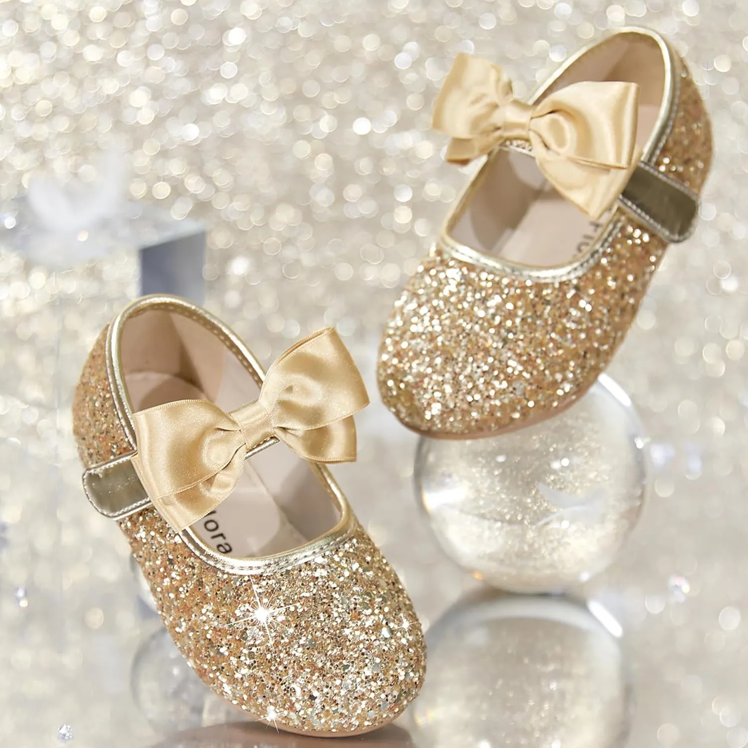 Felix & Flora Toddler Girl Dress Shoes - Flower Girl Ballet Flats School Wedding Party