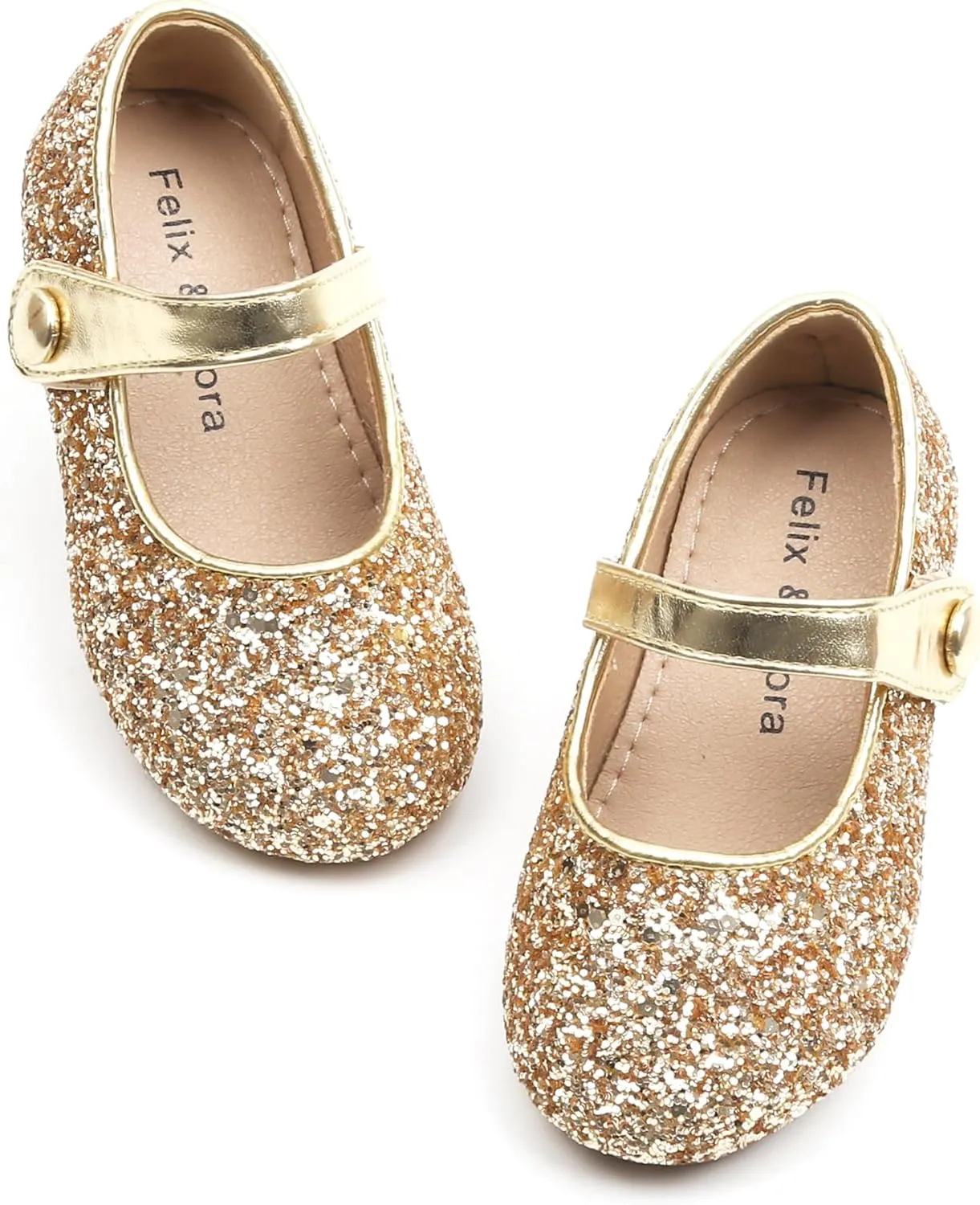 Felix & Flora Toddler Girl Dress Shoes - Flower Girl Ballet Mary Jane Flats Party School Wedding