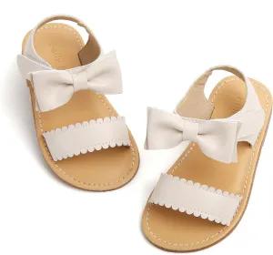 Felix & Flora Toddler Girl Sandals - Flower Girl Dress Shoes Open Toe Little Kid Summer Flats