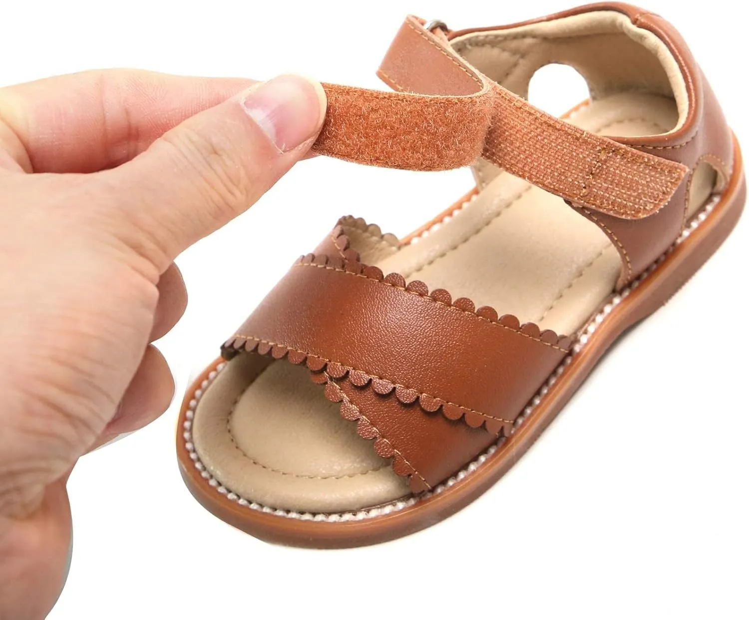 Felix & Flora Toddler Girl Sandals -Flower Girl Dress Shoes Open Toe Little Kid Summer Flats