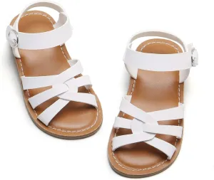 Felix & Flora Toddler Girl Sandals - Little Girl Easter Summer Dress Shoes Lightweight Open Toe Beach Holiday.