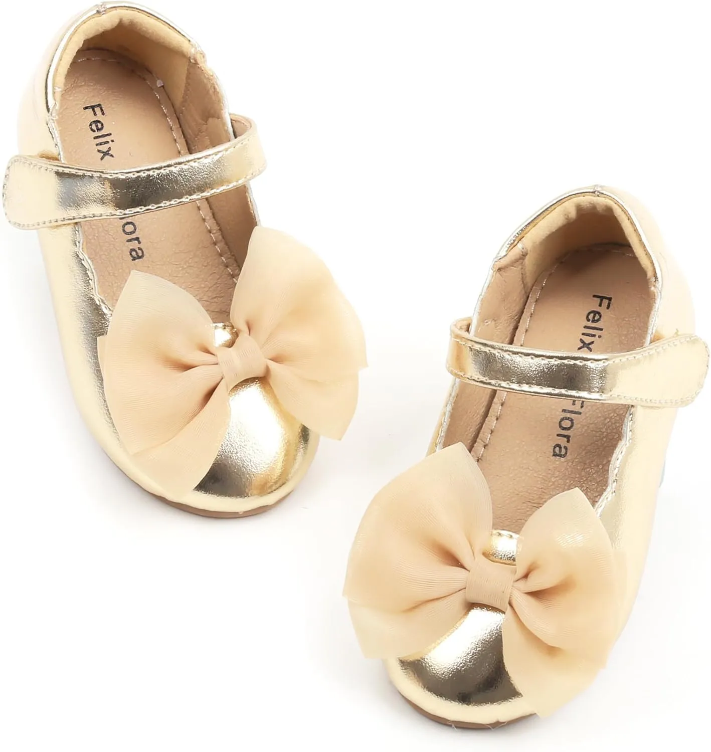 Felix & Flora Toddler Girls Dress Shoes - Little Girl Ballet Mary Jane Flats Party School Wedding