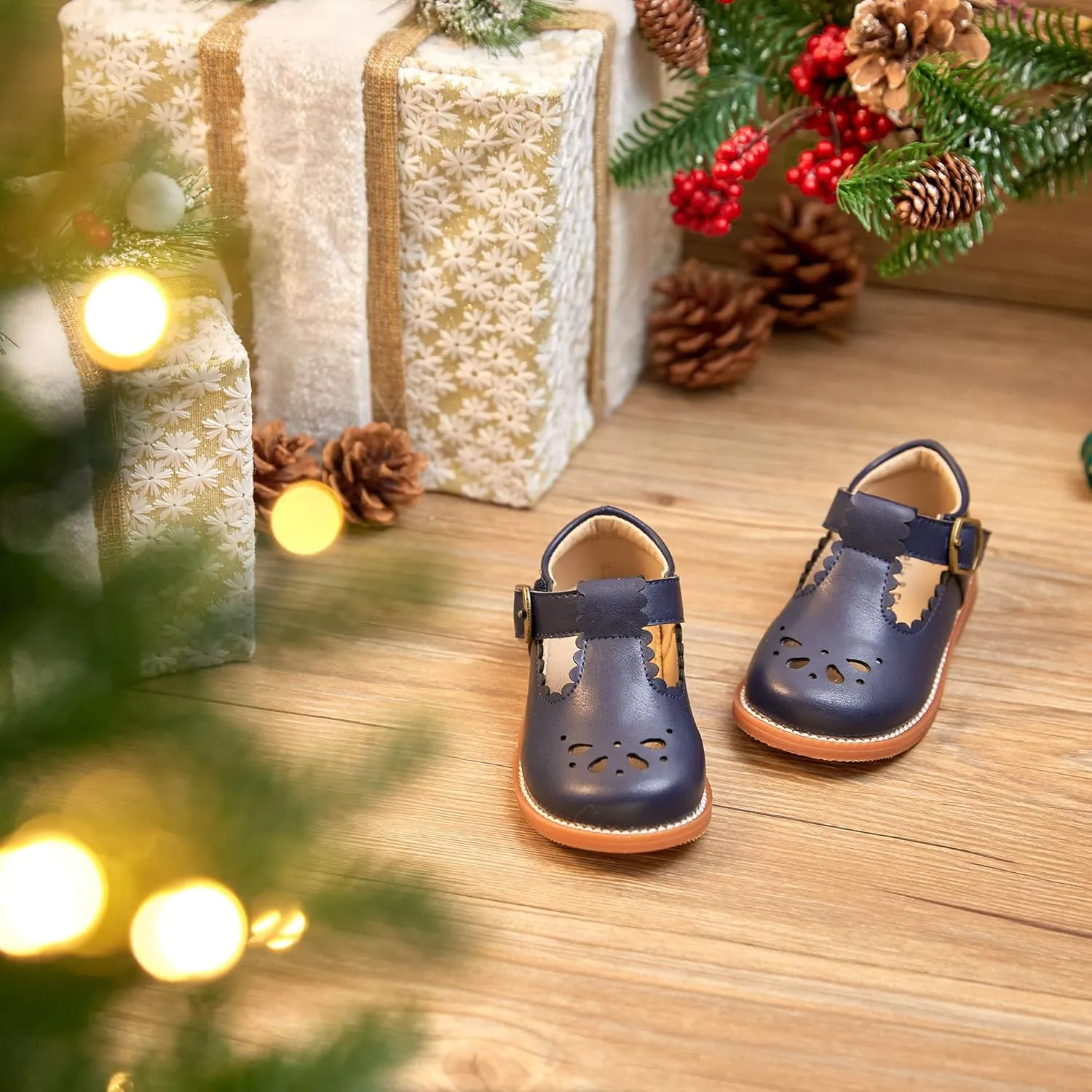Felix & Flora Toddler Little Girl Mary Jane Dress Shoes - Ballet Flats for Girl Party School Shoes