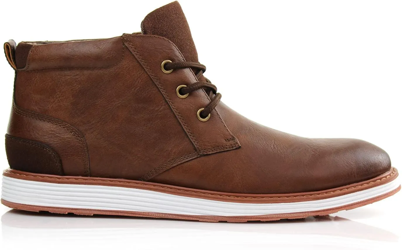 Ferro Aldo Mens Casual Mid-Top Desert Chukka Ankle Boots