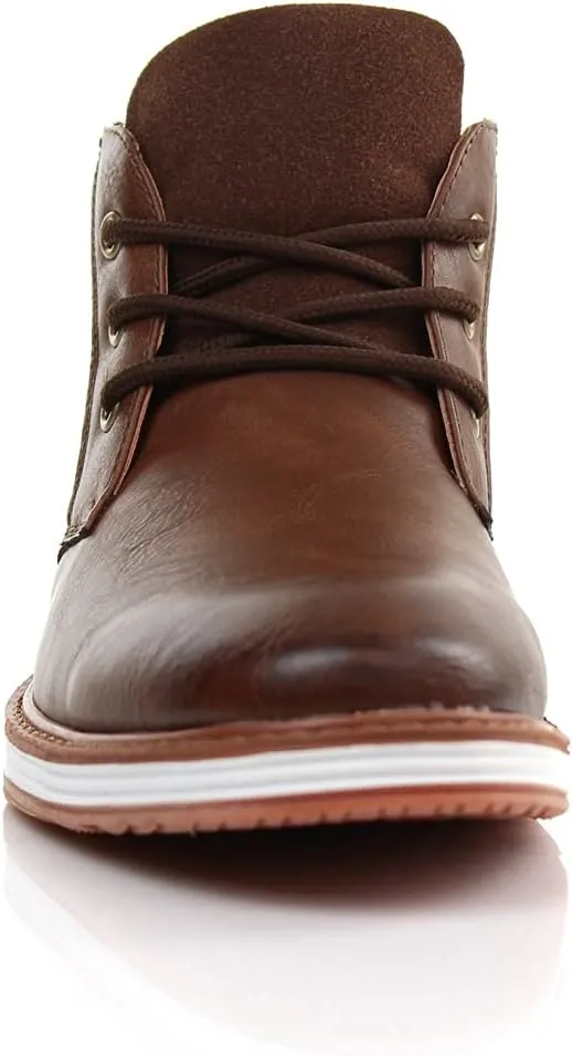 Ferro Aldo Mens Casual Mid-Top Desert Chukka Ankle Boots