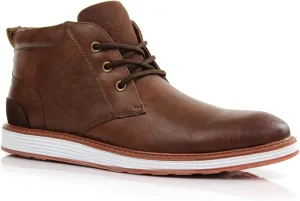 Ferro Aldo Mens Casual Mid-Top Desert Chukka Ankle Boots