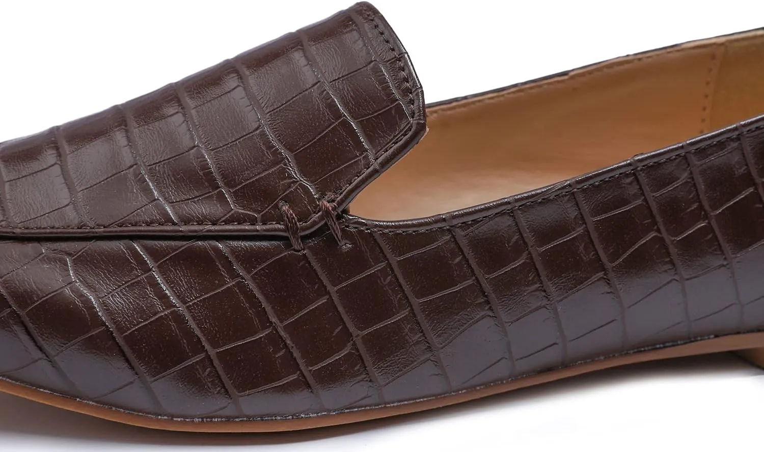 FEVERSOLE Women's Loafer Flat Pointed Fashion Slip On Comfort Driving Office Shoes