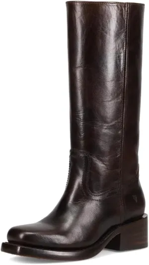 Frye Campus 14L Iconic Tall Boots for Women Crafted from Signature Montana Leather with Genuine Stitch Welt Construction and Stacked Leather Heel