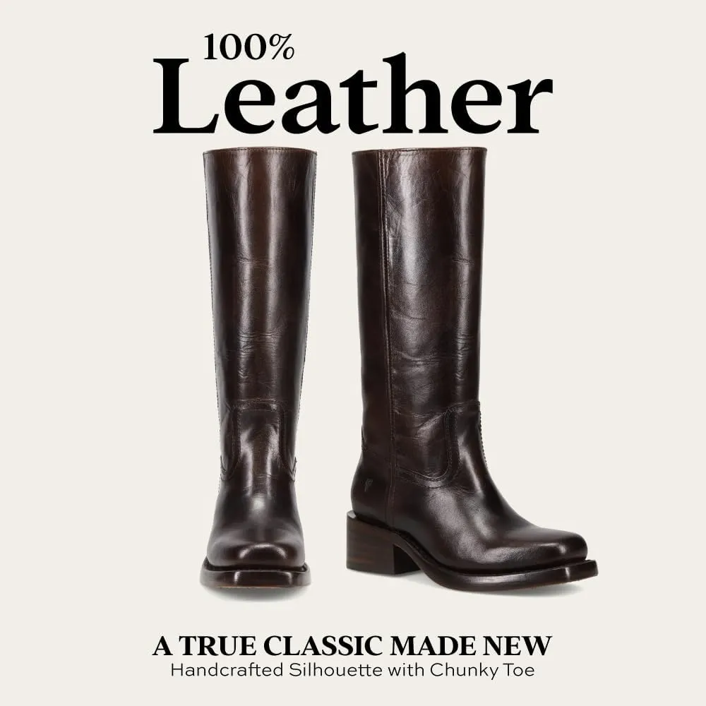 Frye Campus 14L Iconic Tall Boots for Women Crafted from Signature Montana Leather with Genuine Stitch Welt Construction and Stacked Leather Heel