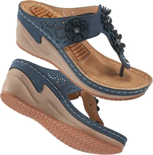 FUDYNMALC Womens Sandals Wedge Shoes: Summer Dressy Woman Platform Flip Flops Comfortable Casual Dress Wedding Wedges Footwear Ladies