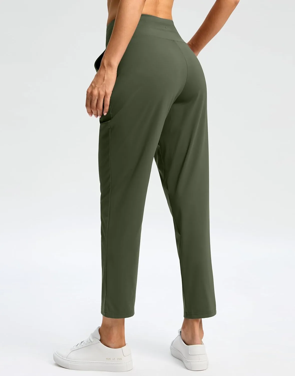 G Gradual Women's Pants High Waisted Ankle Pants 2 Pockets 7/8 Sweatpants for Golf Athletic Travel Casual Lounge