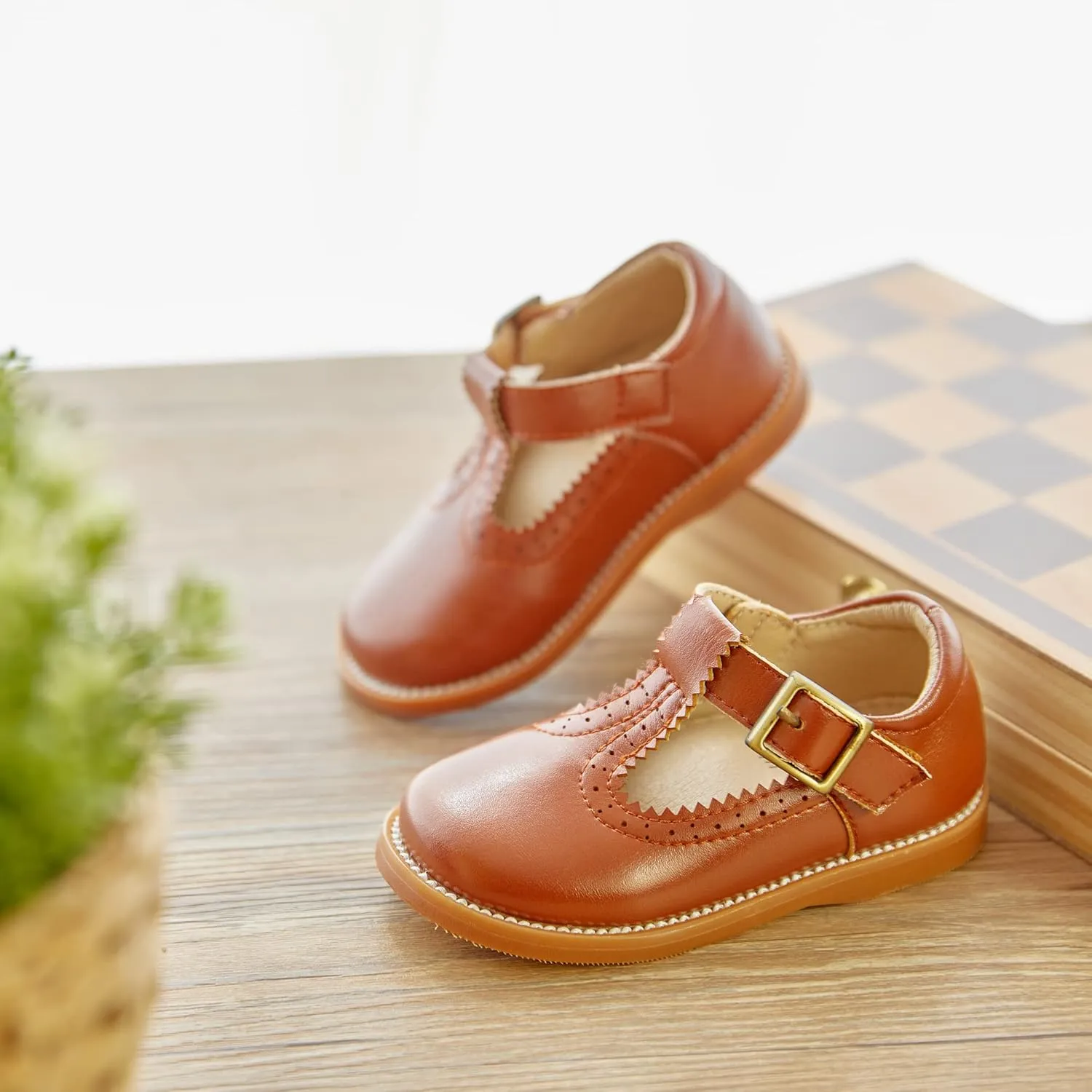GINFIVE Toddler Little Girls Mary Janes Flats Girls Dress Shoes Kids Shoes