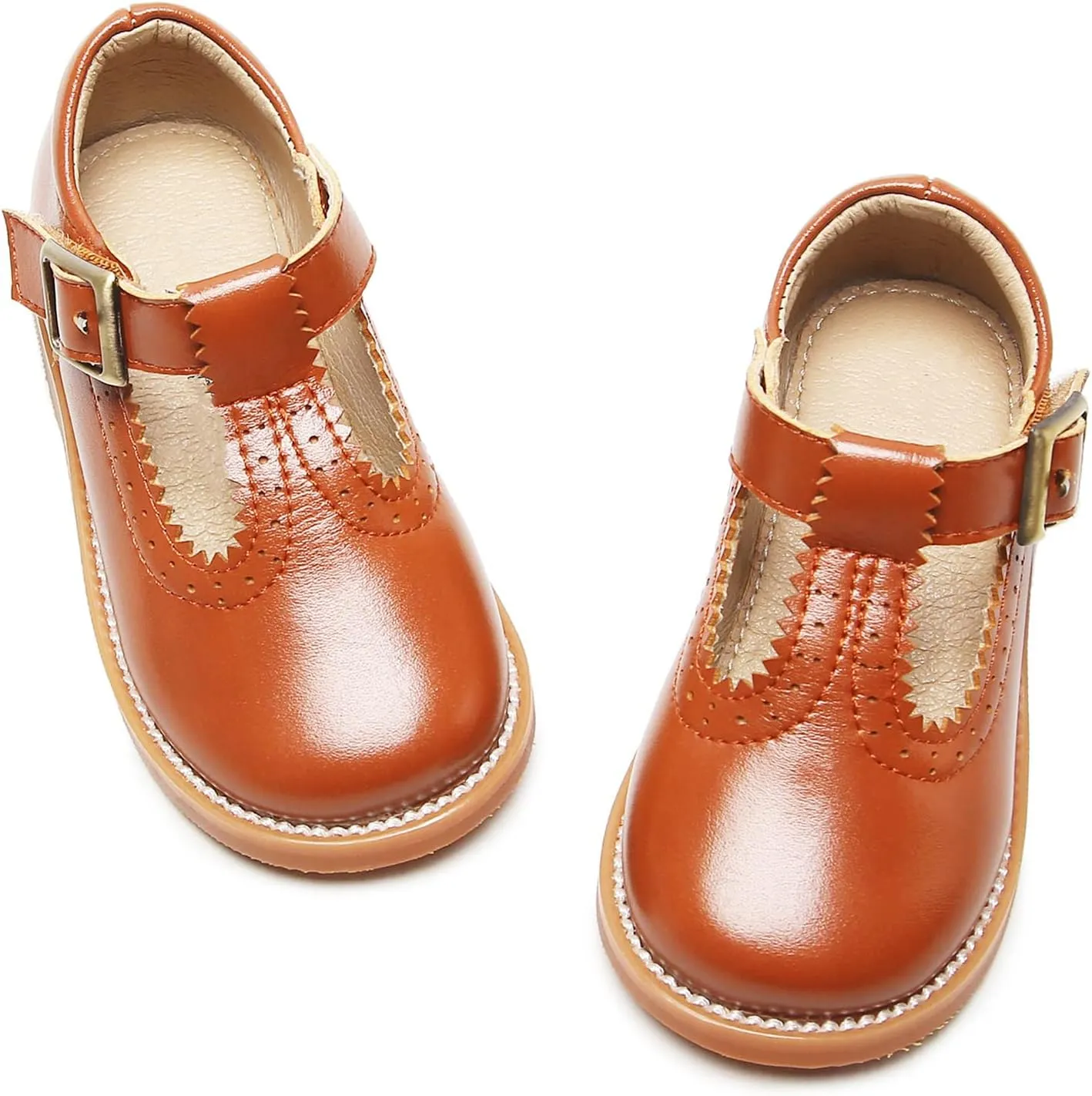 GINFIVE Toddler Little Girls Mary Janes Flats Girls Dress Shoes Kids Shoes