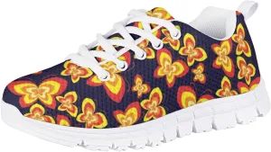 Girls Cute Running Shoes Novelty Graphic Print Lightweight Tennis Sneakers Kids Casual Lace Up Breathable Mesh Shoes