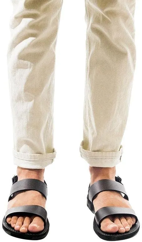 Golan - Leather Two Strap Sandal - Mens Sandals