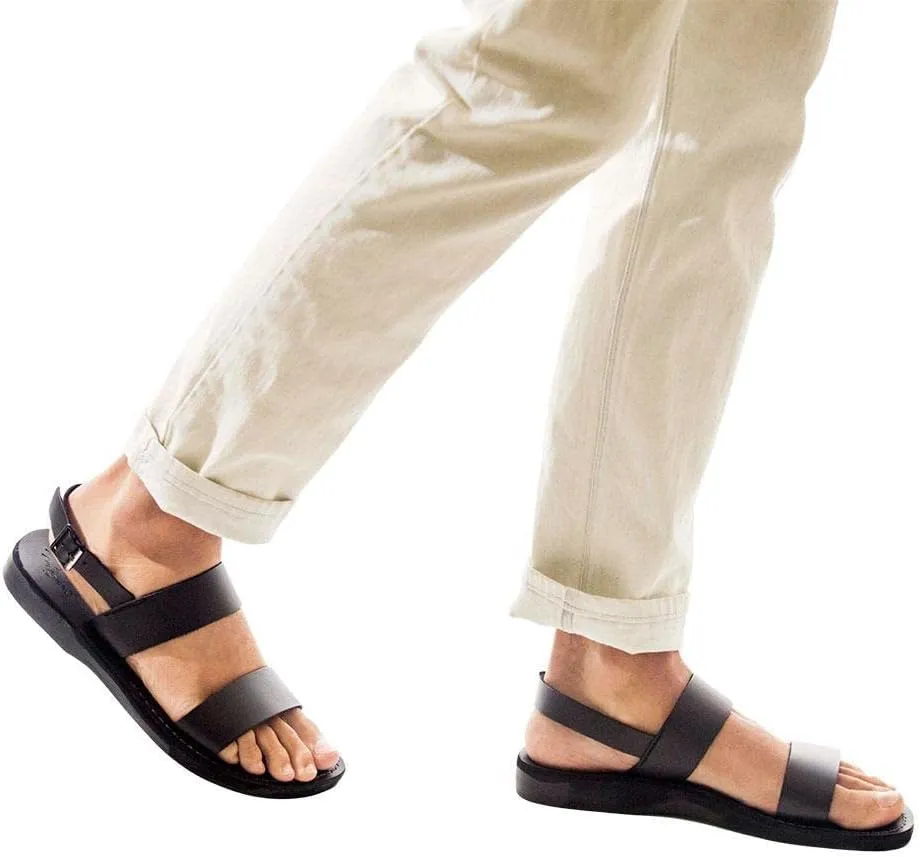 Golan - Leather Two Strap Sandal - Mens Sandals