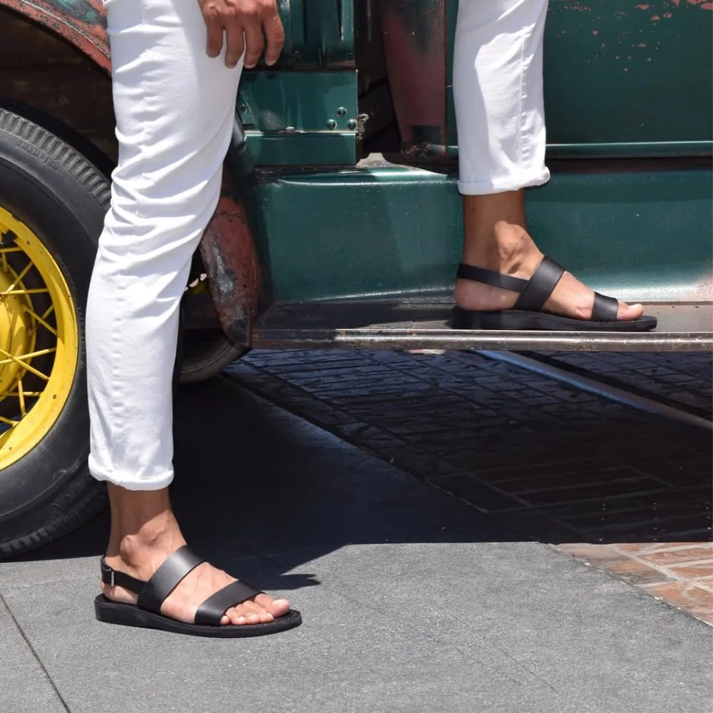 Golan - Leather Two Strap Sandal - Mens Sandals
