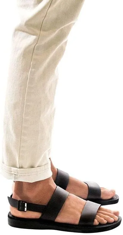 Golan - Leather Two Strap Sandal - Mens Sandals