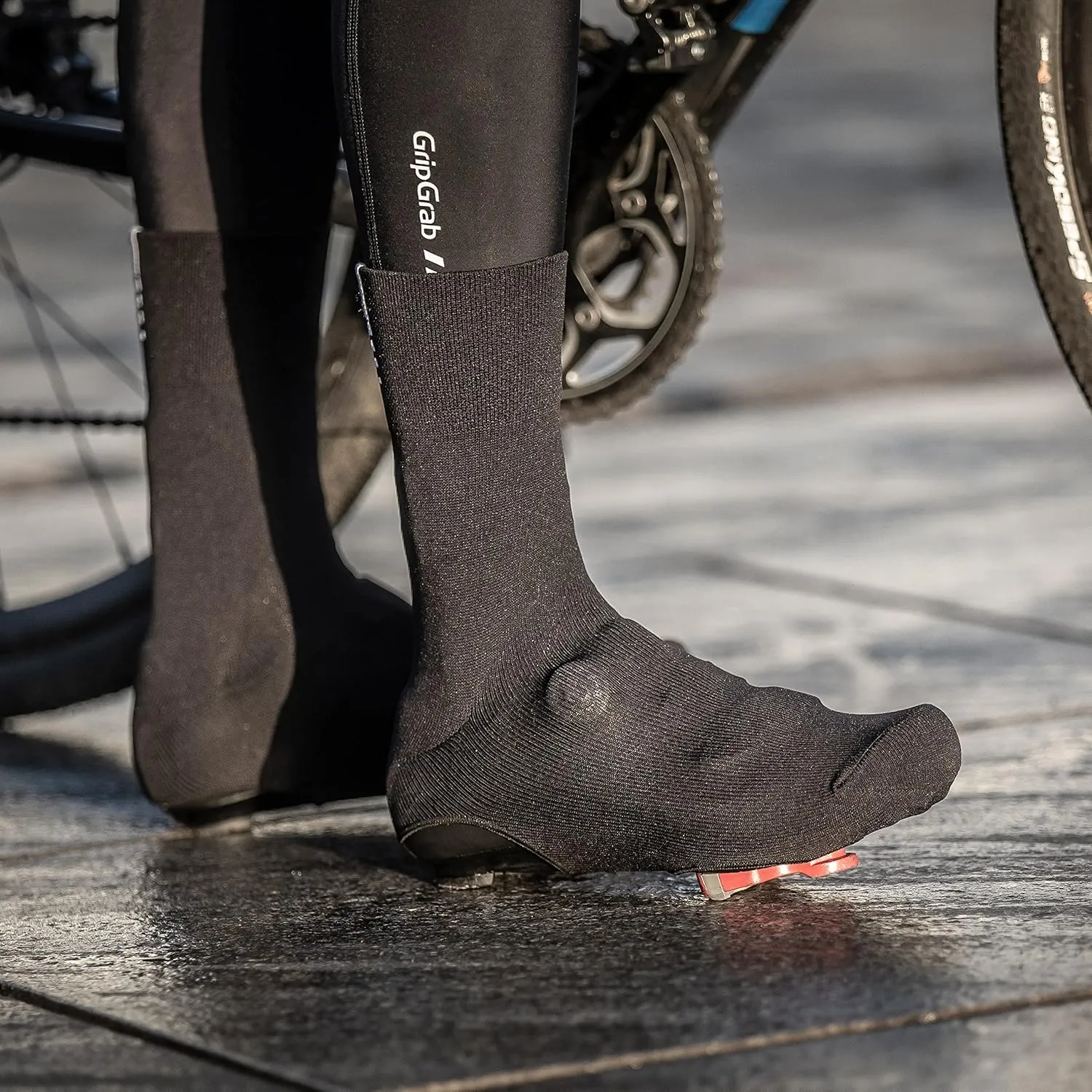 GripGrab Primavera Road Bike Spring Fall Cover Socks Aero Knitted Cycling Overshoes Belgian Booties Road Bike Shoe Covers