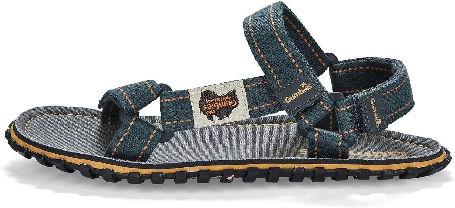 Gumbies Tracker Unisex Sandal, with Supersoft Cotton Adjustable Straps, Cotton Footbed & Recycled Rubber Sole - Comfort Guaranteed