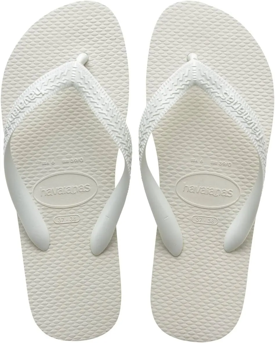 Havaianas Men's Color Flip Flops - Spring & Summer Style Sandals, White, 11/12