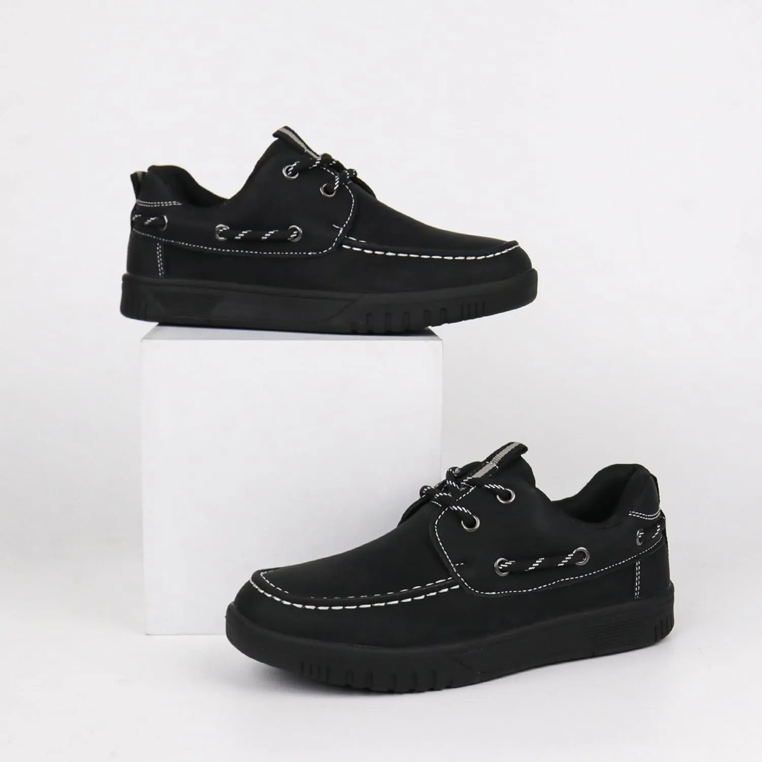 Hawkwell Kids Boys Loafer Casual School Flat Boat Shoes(Toddler/Little Kid)