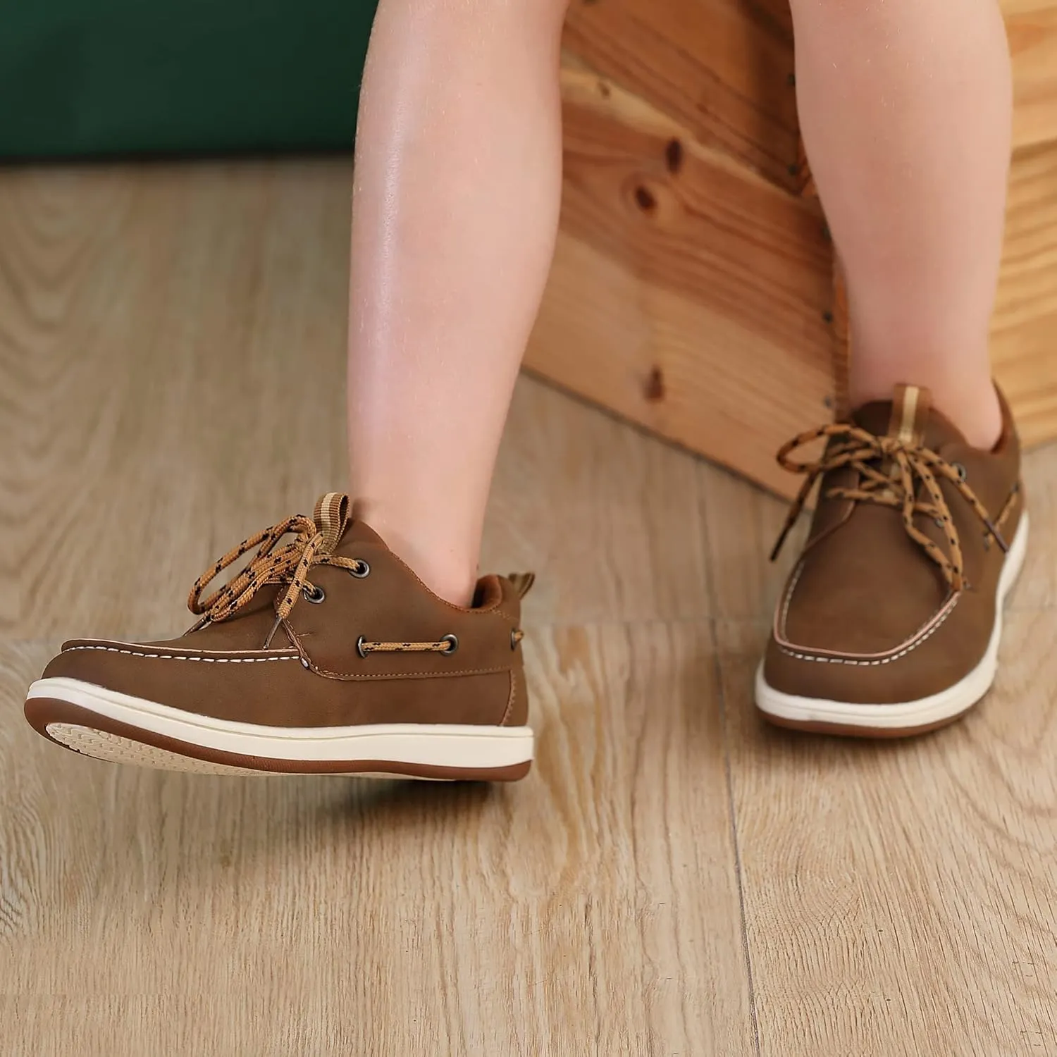 Hawkwell Kids Boys Loafer Casual School Flat Boat Shoes(Toddler/Little Kid)