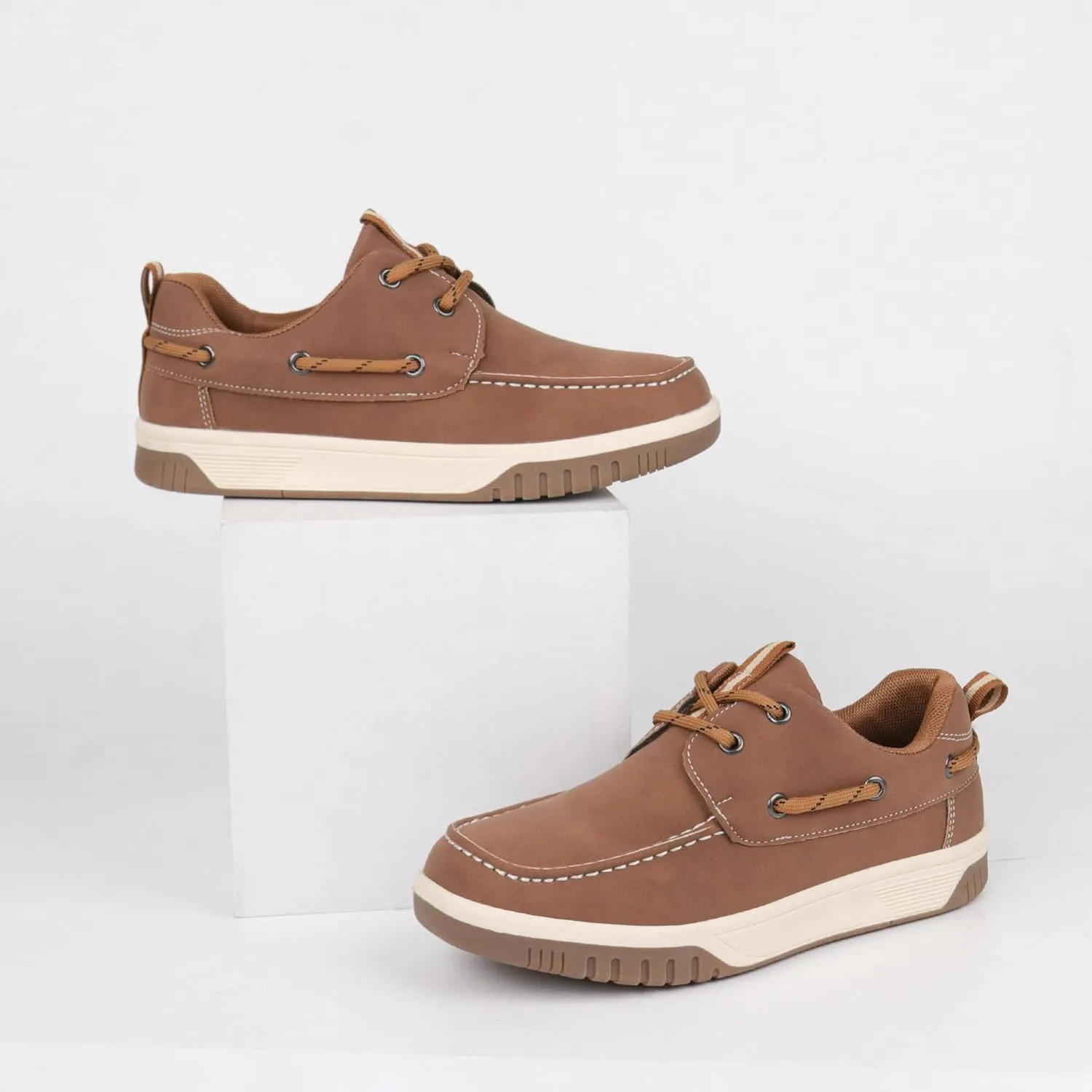 Hawkwell Kids Boys Loafer Casual School Flat Boat Shoes(Toddler/Little Kid)