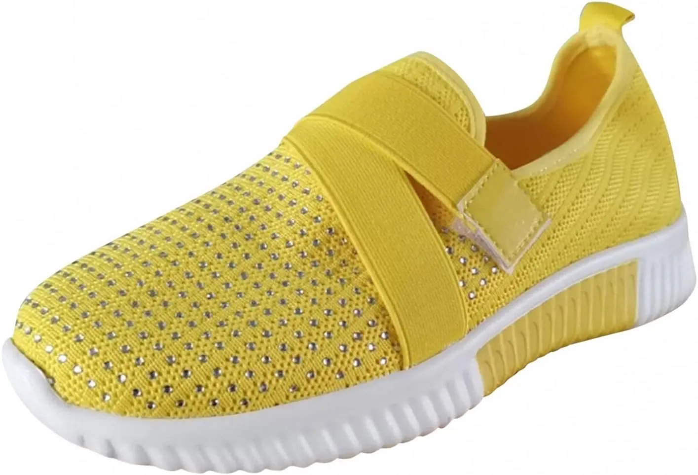 Hbeylia Walking Shoes For Women Fashion Casual Beads Platform Memory Foam Athletic Running Hiking Sports Shoes Lightweight Breathable Tennis Trainers For Skateboard Skiing Work Nurse