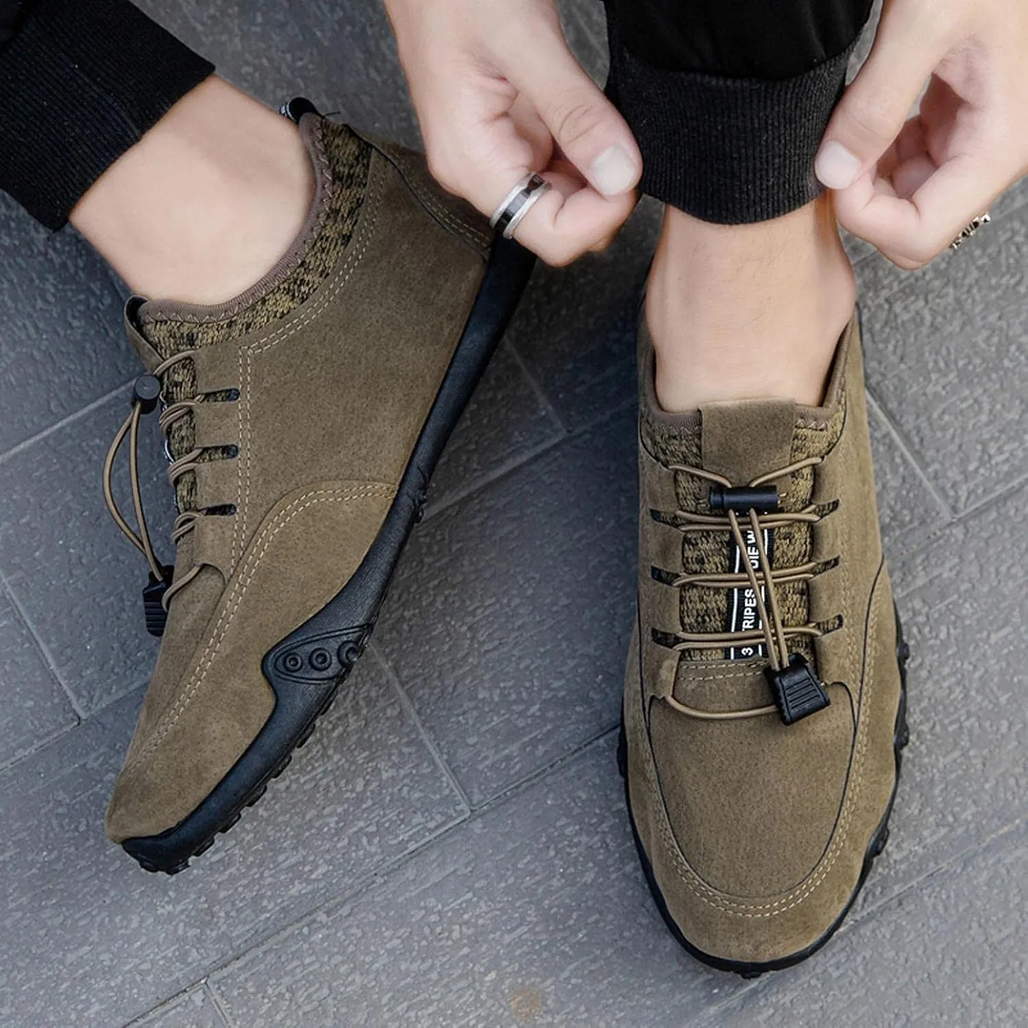 Hbeylia Women's Men's Hiking Shoes Lightweight Waterproof Low Top Boot Non-Slip Walking Climbing Trekking Sneakers Camping Backpacking Casual Outdoor Shoes For Women Men