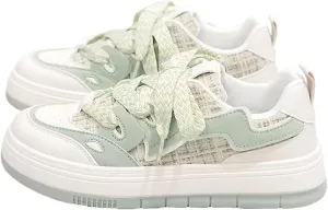 Heart Pattern Sneakers for Girls Fresh Spring Look Cute Y2K Walking Shoes Teens Comfy Footwear Sporty School Outfit Aesthetic